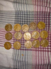 Lot of 15 1940 Lincoln Wheat Pennies, See Description for Details