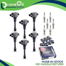 6 Ignition Coil & NGK Iridium Spark Plug for Nissan Murano 2009-2023 3.5L UF550