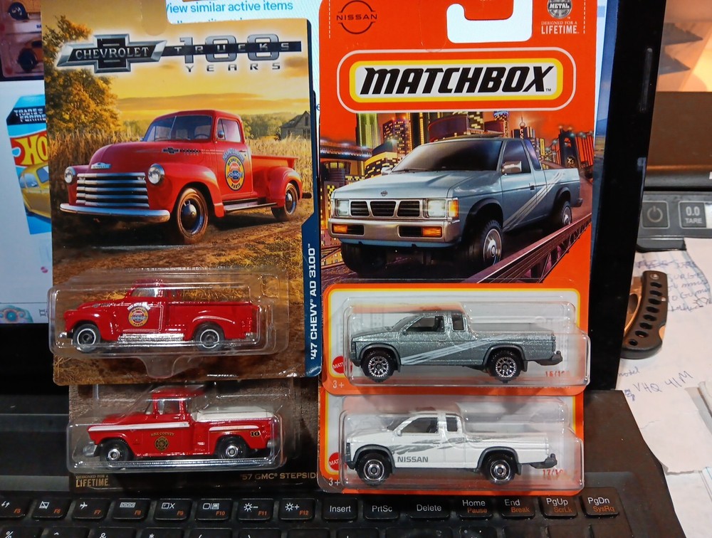 Matchbox  Trucks Assorted  Lot Of 4