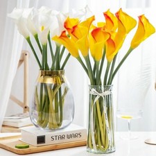 5Pcs Real Touch Calla Lilies Cala Lilly Lily Artificial Flower Fake Silk Flower