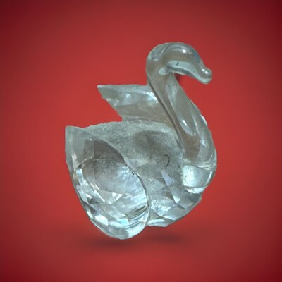 Iris Arc 1982 Crystal Miniature Swan Figurine .75''