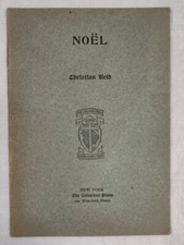 Noel A Christmas Story Christian Reid Frances Tiernan Catholic 1911 Booklet Vtg