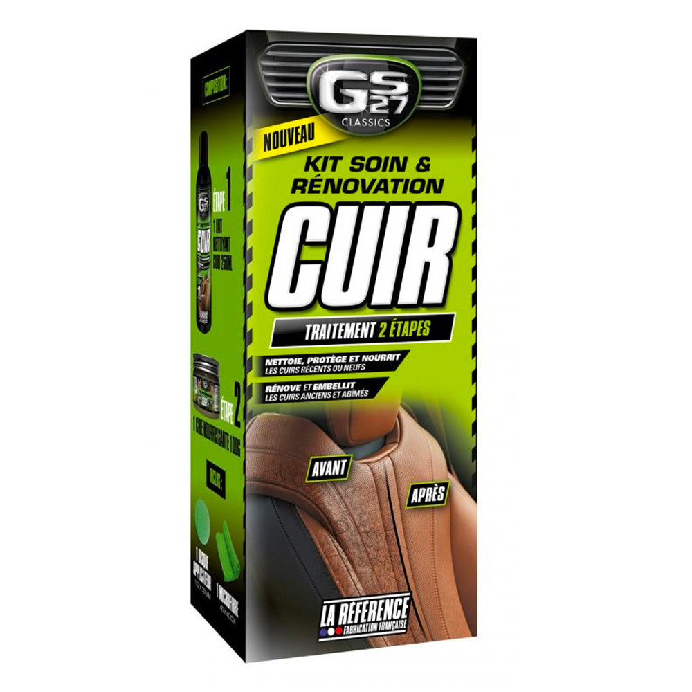 Kit rénovation cuir GS27 CL160230 idéal pour détacher le canapé du salon familial