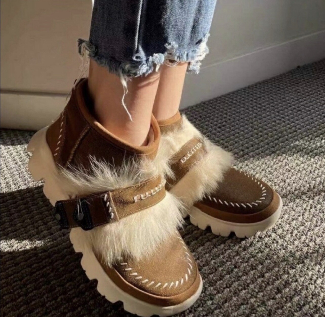 UGG Fluff Punk Ankle Boot 1107309 