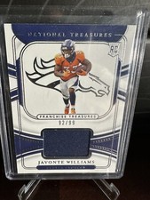2021 Javonte Williams Panini National Treasures Franchise Patch RC #FT-JW 92/99