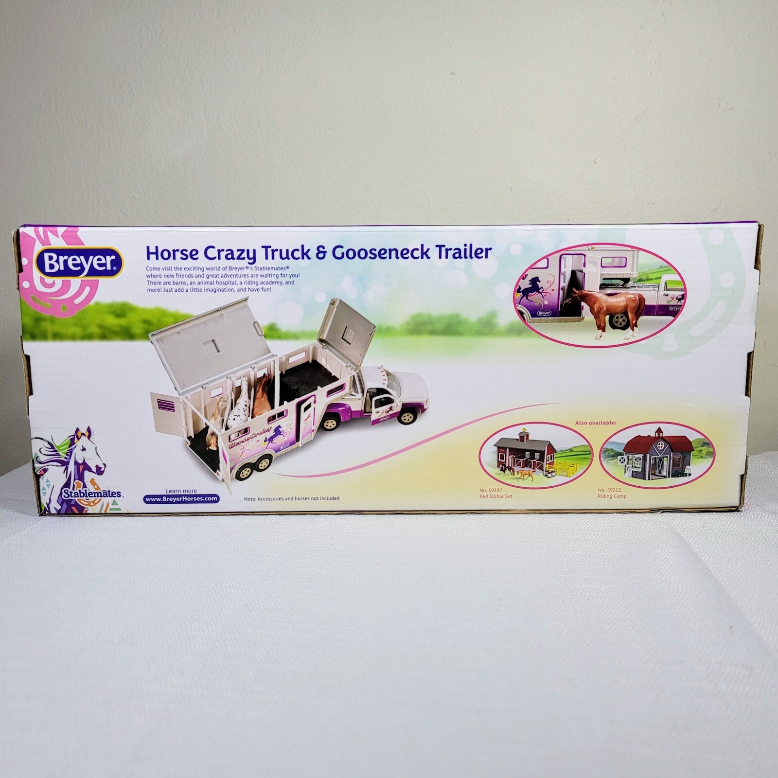 Breyer Stablemates Horse Crazy Truck Gooseneck Trailer (5369) Retired