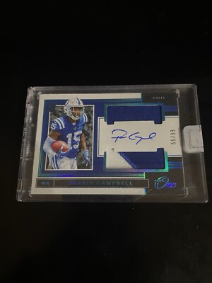 Parris Campbell 2019 Panini One Auto Jersey Patch /99 RC Colts 37