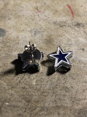 Dallas Cowboys handmade stainless steel stud earrings