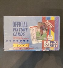 1991 ⚽ Pro Set Official Fixture Cards Unopened Factory Sealed Box Soccer