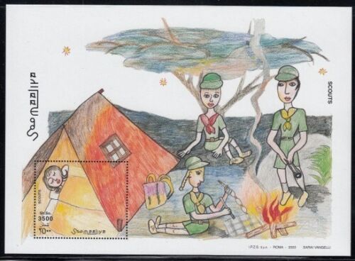 SOMALIA Scouts MNH souvenir sheet - Picture 1 of 1