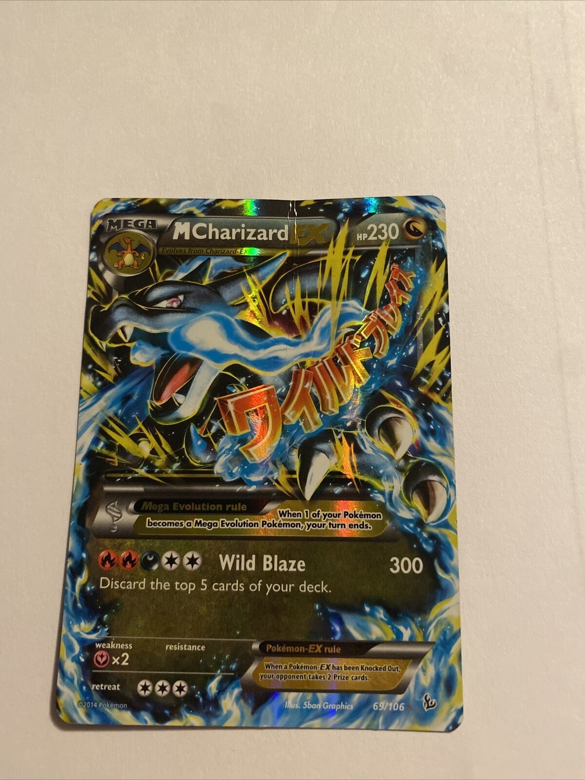  Pokemon - Mega-Charizard-EX (108) - XY Flashfire - Holo : Toys  & Games