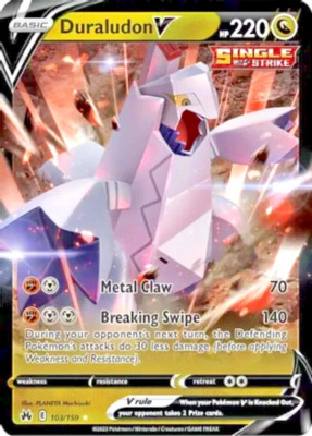 Pokémon TCG Duraludon V Crown Zenith #103/159 Full Art Ultra Rare Holo
