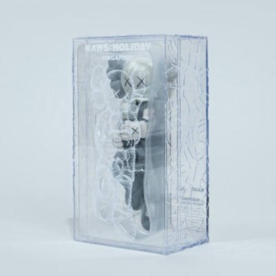 Kaws Holiday Singapore Vinyl Figure Gray Grey DDT Store | eBay