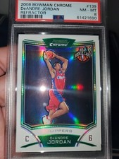 PSA 8 MINT~2008-09 Bowman Chrome DeAndre Jordan Rookie Refractor 141/499⏫️Pop3🔥