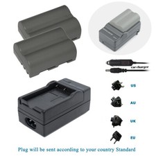 Confezione 2 batterie agli ioni di litio EN-EL3e per Nikon D80 D300 D700 D90 D70s + kit caricabatterie AC&DC
