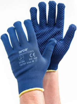 12 x Arco Essentials Grip Light Dotted Gloves - ALL Sizes Available 1275100