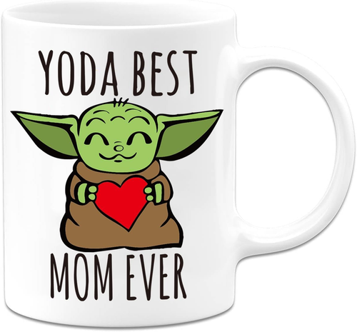 Baby Yoda Best Mom Ever Coffee Mug Gifts for Mom from Daughter Son,Mom Birthday