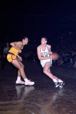 Frank Ramsey Of The Boston Celtics Handles The Ball 1960 Old Basketball Photo