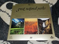 Great National Parks Yosemite Grand Canyon Yellowstone Laserdisc LD Free Ship 50