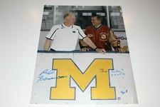 RED BERENSON & TED LINDSAY SIGNED 16X20 PHOTO DETROIT RED WINGS ARTIST PROOF #D