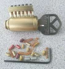 Rare 6 Pin Cutaway Rekeyable Kwikset Keyway Lock Cylinder. For Locksport