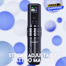 Mast Fold 2 PRO 7 Stroke Coreless Motor Tattoo Machine Pen Color Screen PMU
