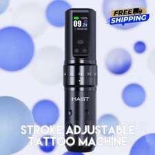 Mast Fold 2 PRO 7 Stroke Coreless Motor Tattoo Machine Pen Color Screen PMU
