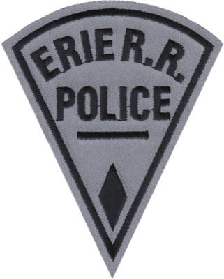 #ad #ad ERIE RAILROAD POLICE DEPARTMENT SHOULDER PATCH $6.90
