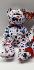Vintage 2002 RED, WHITE  BLUE the Bear Ty Beanie Baby with Tags