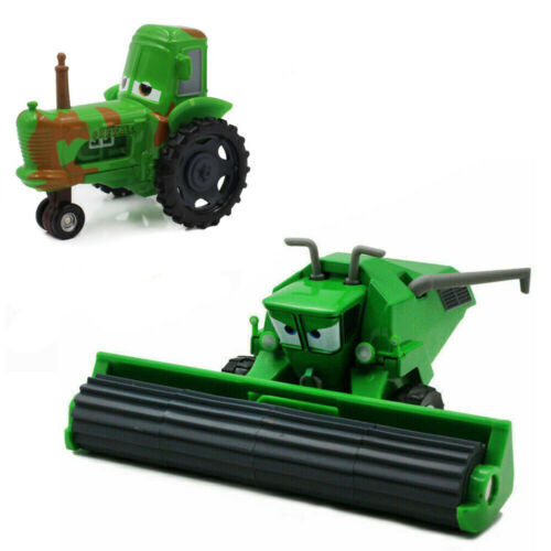 2PACK  Disney Pixar Cars  Green Tractor Frank Harvester Diecast Movie Toy  Car