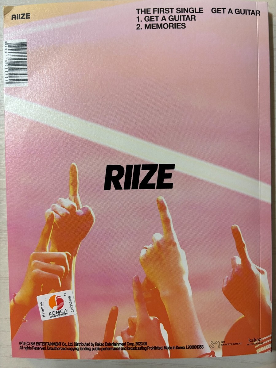 RIIZE [Get A Guitar] All Member Autographed Signed Album | eBay