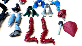 Lego Bionicle Part Glatorian Skrall (8978) Scrawl (7136) can & Instructions Tech