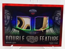2014-15 Panini Gala Anthony Davis & Tyreke Evans Double Feature Patches #5/10 
