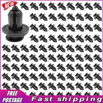 Car Rivet Fastener 10mm Car Bumper Rivet Black Rivet Push Clips Retainer Plastic