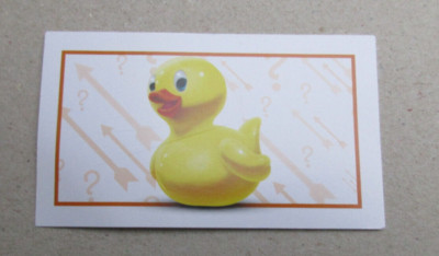 Spielkarte ''Quietscheente'' / Ersatzteile Monopoly Junior
