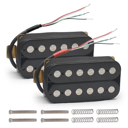 Flat Pole Guitar Humbucker Pickups Neck Bridge For Epiphone,Ibanez,Schecter,ESP