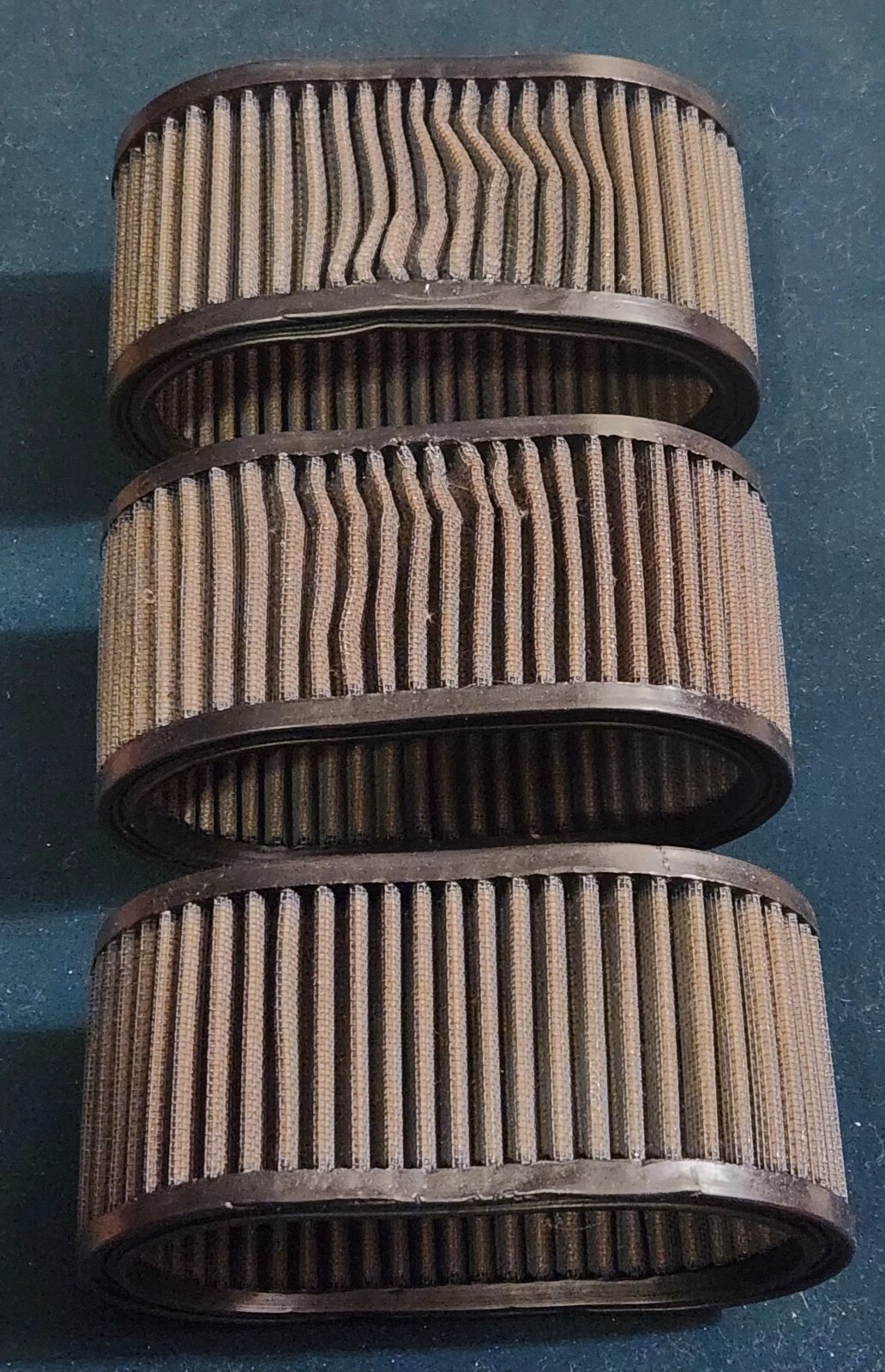 3 K&N Air Filters #C045A6, 4 K&N Covers & 8 Studs For 1971 Maserati Indy 4.2 L  