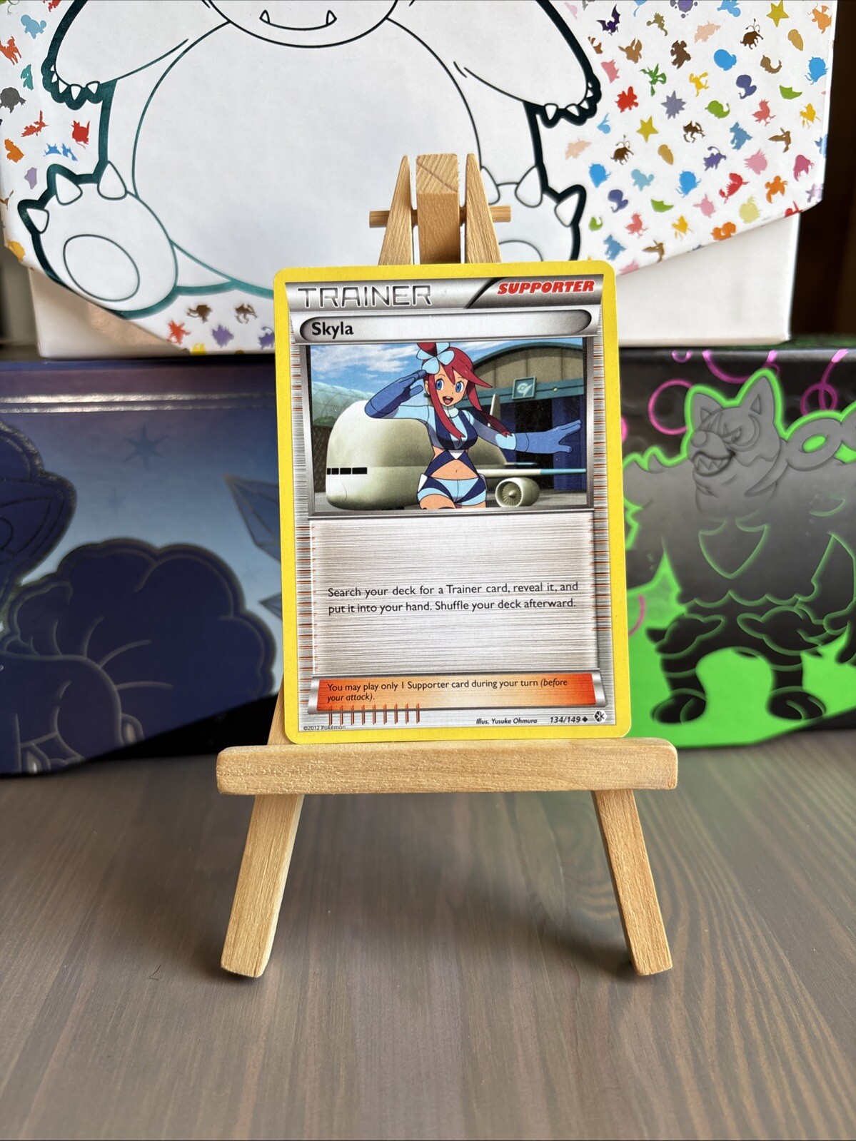 Pokemon TCG Trainer Skyla 134/149 Boundaries Crossed Regular 2012 LP