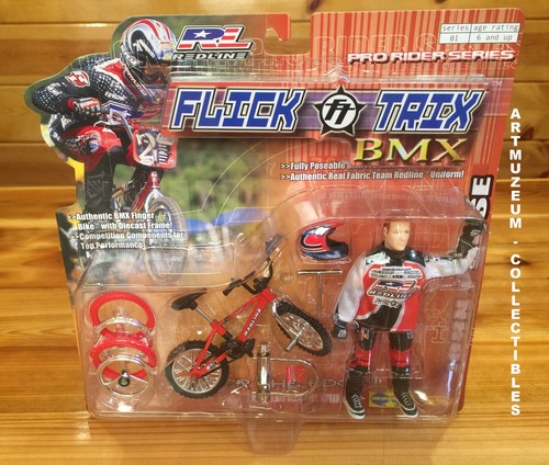 Figurine Flick Trix John Purse Redline Bikes BMX Pro Rider Spin Master Finger NEUVE  - Photo 1 sur 12