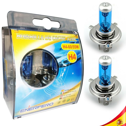 2x BOMBILLAS LAMPARA H4 LUZ BLANCA 55W tipo Xenon | eBay