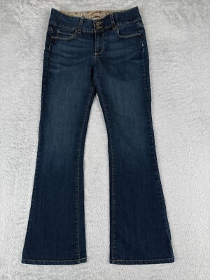 Paige Jeans Women 25 Blue Denim HH Bootcut Anthropologie Cotton Blend 27x30