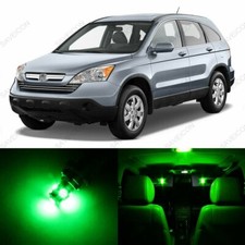 8 X Green Led Interior Lights Package For 2007 - 2012 Honda Cr-v Crv Pry Tool