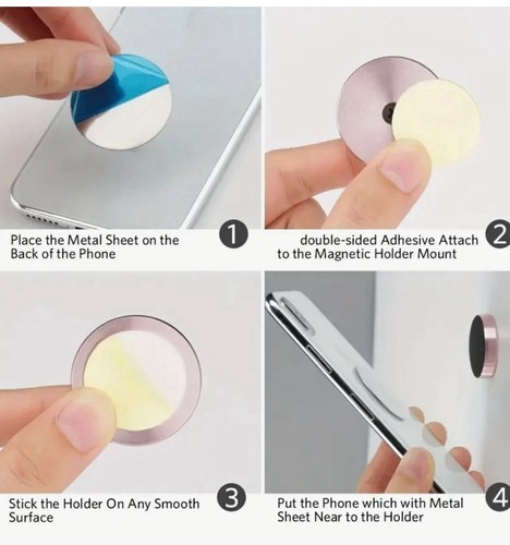 Mini Magnet Phone Holder Car Zinc Alloy , can be use inside home to hold the key - Picture 7 of 9