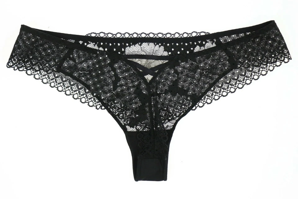 Tanga para mujer Maison Lejaby 272077 negro con cordones talla 2 Foto 2 de 2