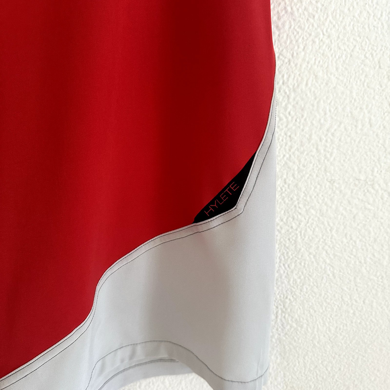 Hylete Solid Red and Gray Athletic Performance Tr… - image 3