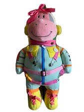 Hippopotamus Plush Learn To Dress Space Pink 21 Educational Hippo Astronaut