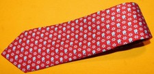 VINEYARD VINES MADE IN U.S.A. RED/BLUE/WHITE WHALE/STAR MOTIF TIE - NECK TIES.