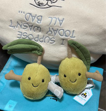 Jellycat  Easter Gifts Amuseables Pair of Olives Plush W/Tags&Dust Bag