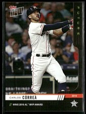 2019 Topps Now Future Award Winners Carlos Correa (Base Chrome Set)  Astros