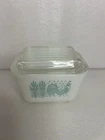Pyrex Vintage Amish Butter Print Refrigerator Dish With Original Lid